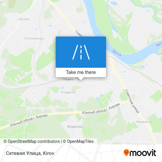 Сетевая Улица map