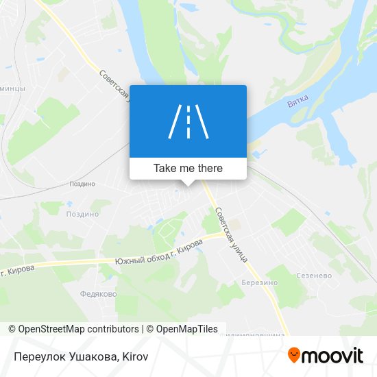 Переулок Ушакова map