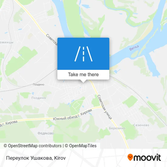 Переулок Ушакова map