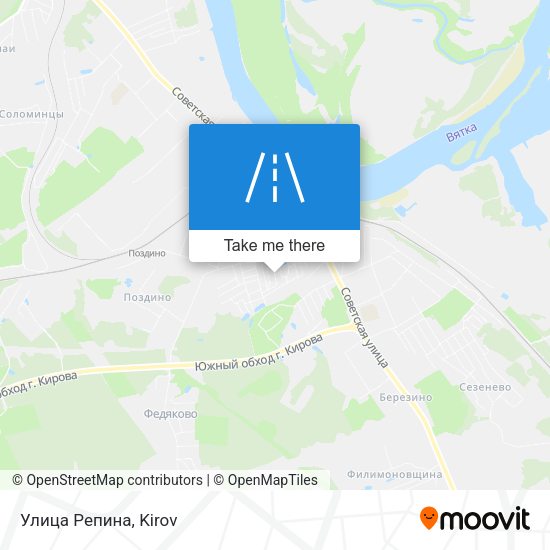 Улица Репина map