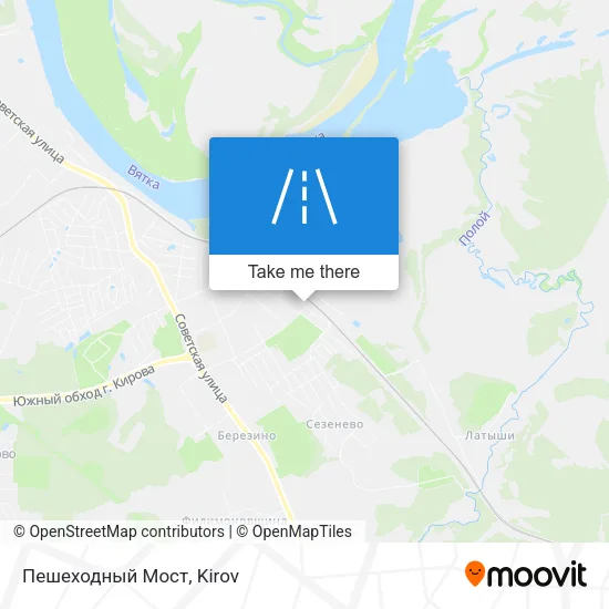 Пешеходный Мост map