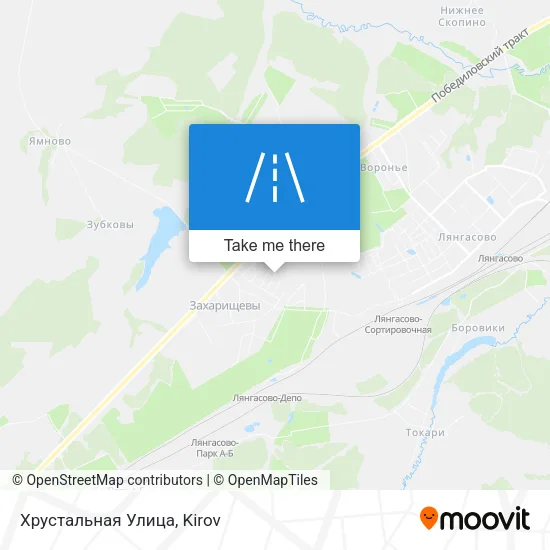 Хрустальная Улица map