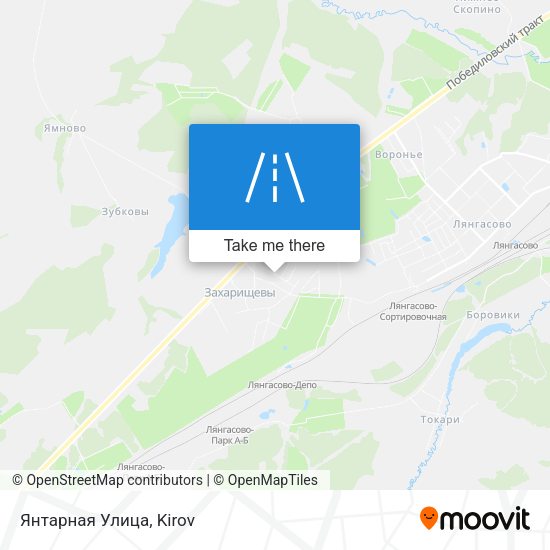 Янтарная Улица map
