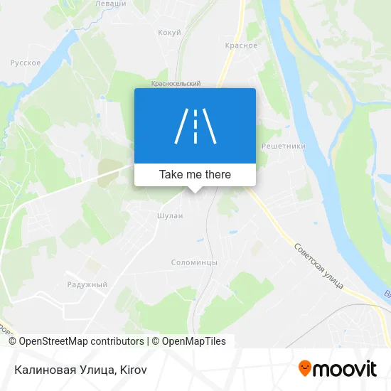 Калиновая Улица map