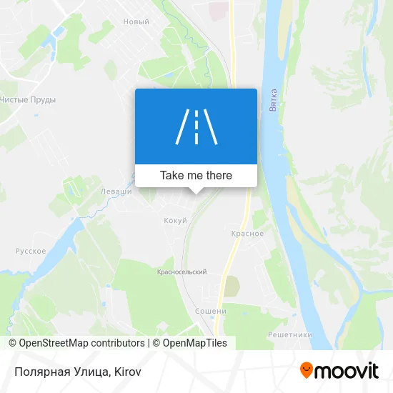 Полярная Улица map