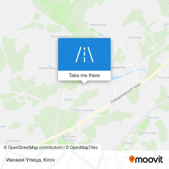 Ивовая Улица map