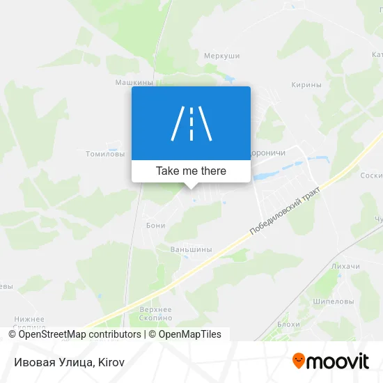 Ивовая Улица map