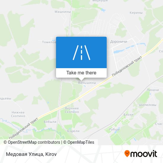 Медовая Улица map