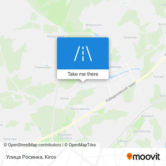 Улица Росинка map