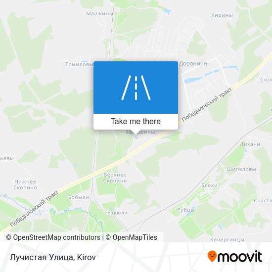 Лучистая Улица map