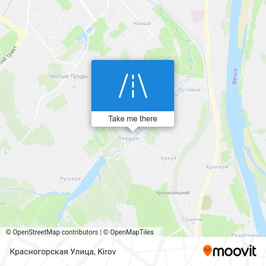 Красногорская Улица map