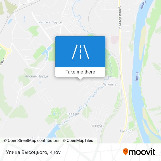 Улица Высоцкого map