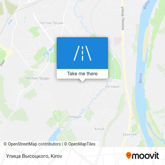 Улица Высоцкого map