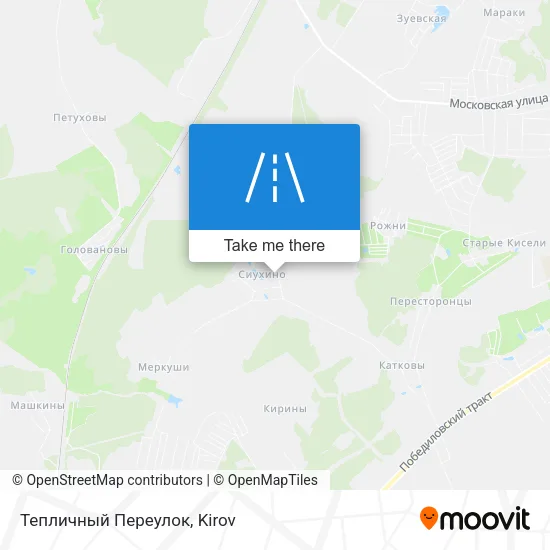 Тепличный Переулок map