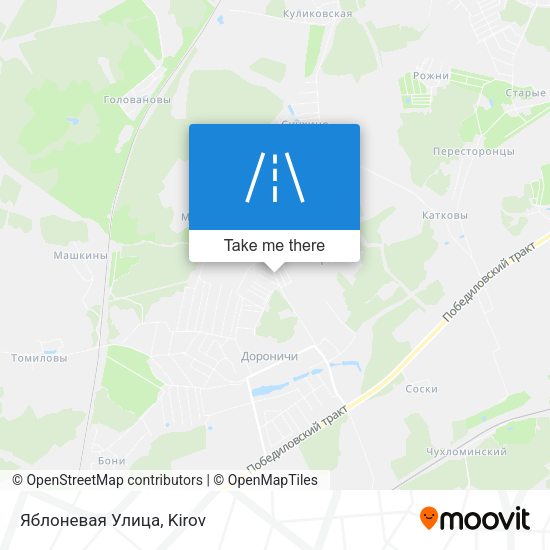 Яблоневая Улица map