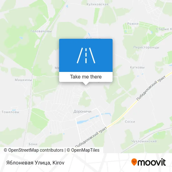 Яблоневая Улица map