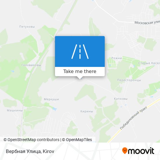 Вербная Улица map