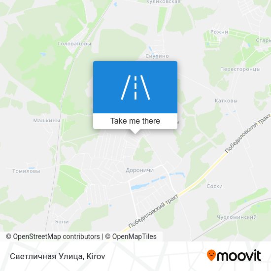 Светличная Улица map