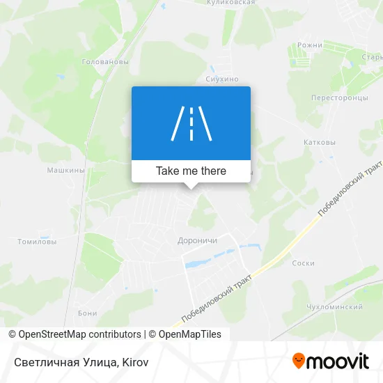 Светличная Улица map