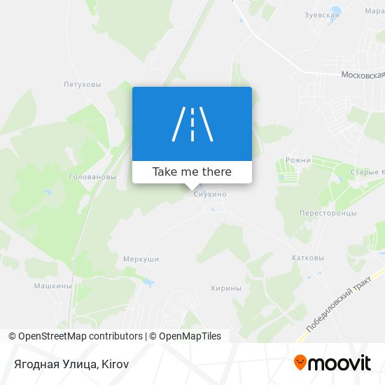 Ягодная Улица map