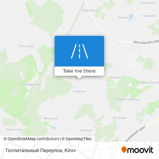 Госпитальный Переулок map