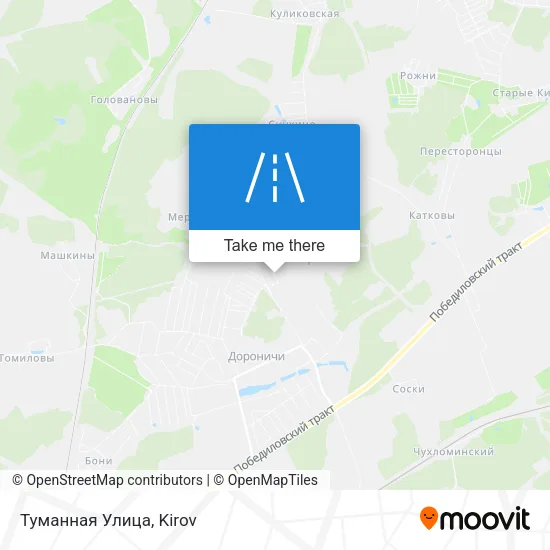 Туманная Улица map