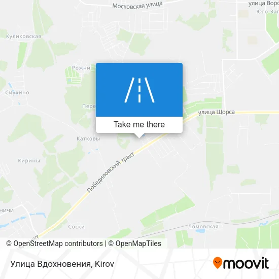 Улица Вдохновения map