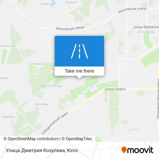 Улица Дмитрия Козулева map