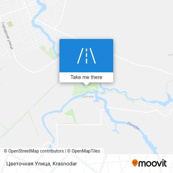 Цветочная Улица map