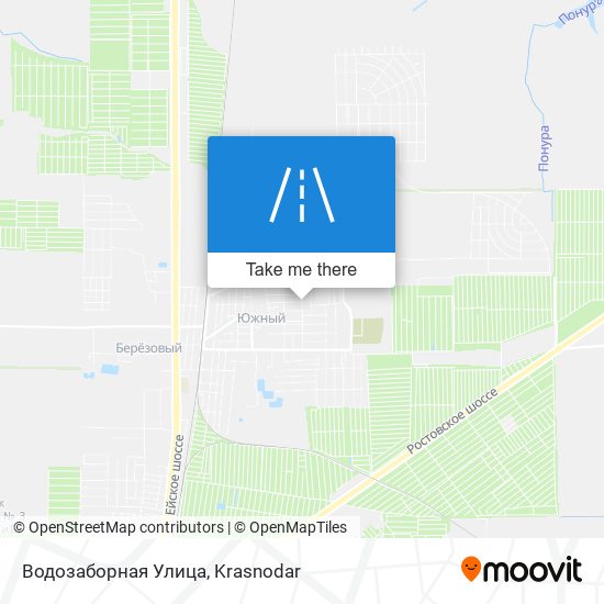 Водозаборная Улица map