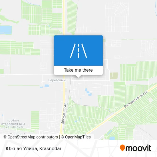 Южная Улица map
