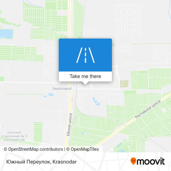 Южный Переулок map