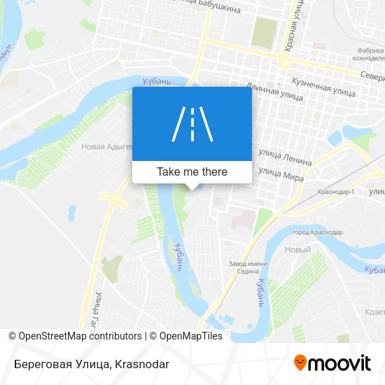 Береговая Улица map