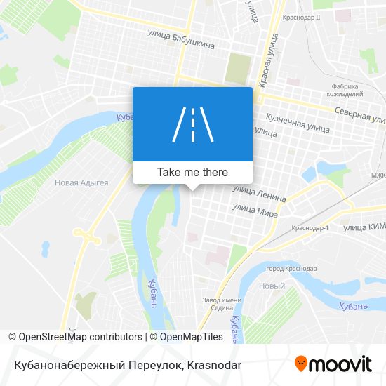 Кубанонабережный Переулок map