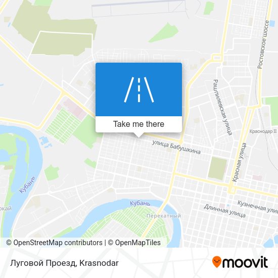 Луговой Проезд map
