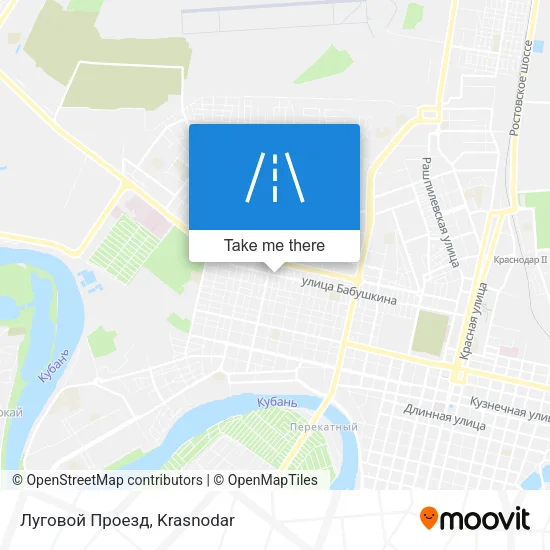 Луговой Проезд map