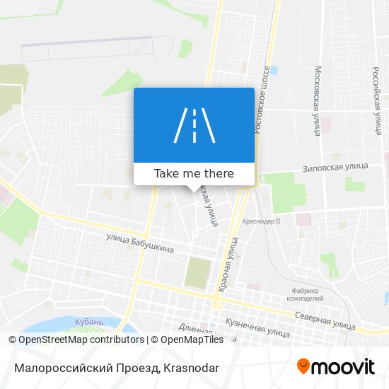 Малороссийский Проезд map