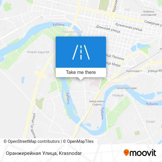 Оранжерейная Улица map