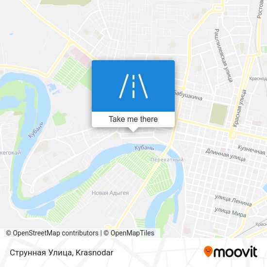 Струнная Улица map