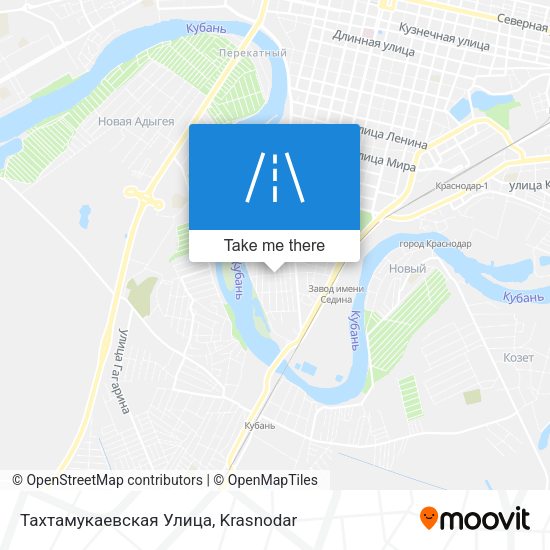 Тахтамукаевская Улица map