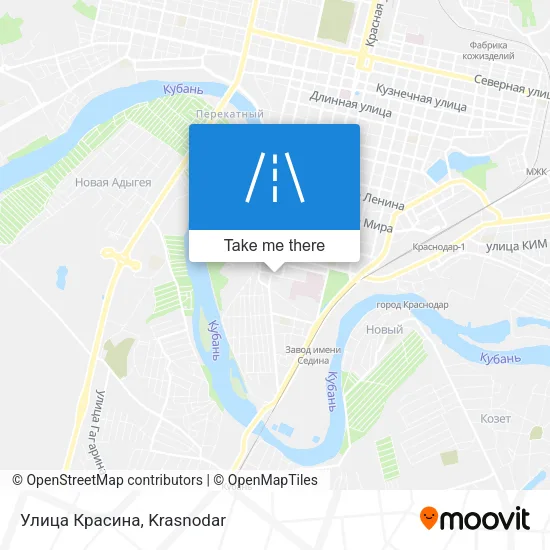 Улица Красина map