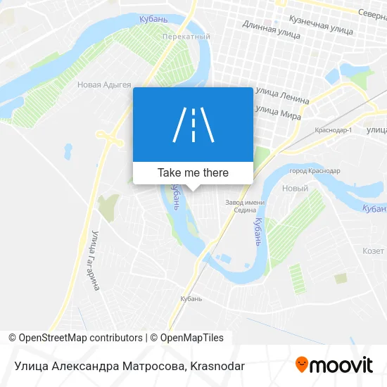 Улица Александра Матросова map