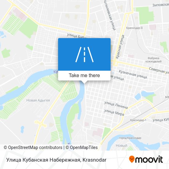 Улица Кубанская Набережная map