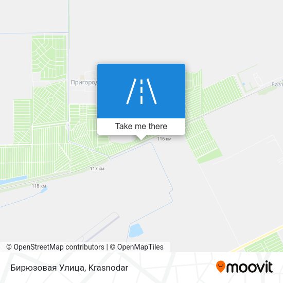 Бирюзовая Улица map