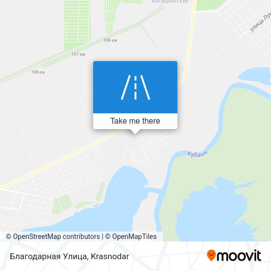 Благодарная Улица map