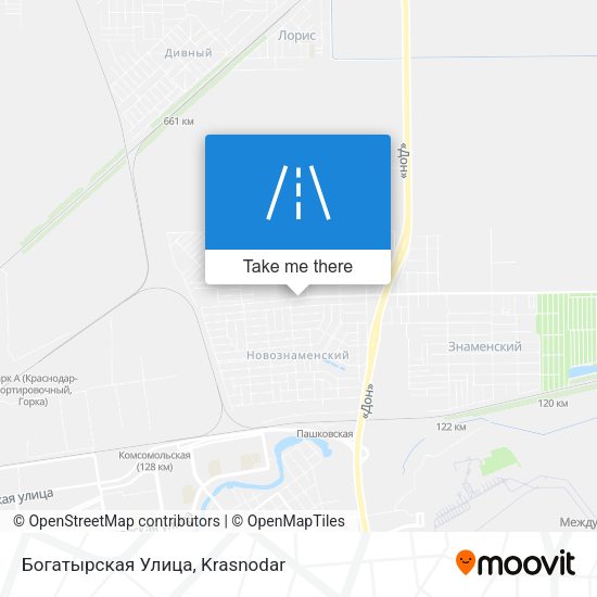 Богатырская Улица map