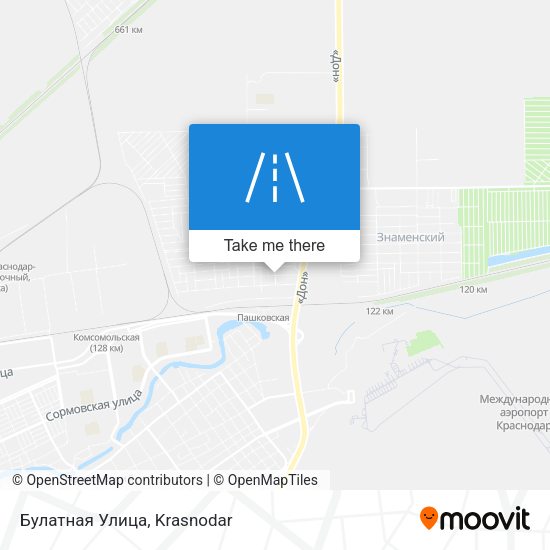 Булатная Улица map