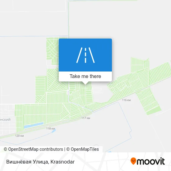 Вишнёвая Улица map