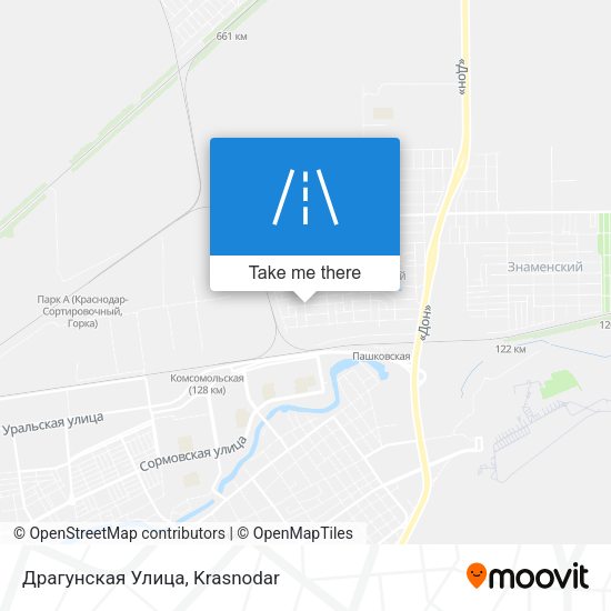 Драгунская Улица map