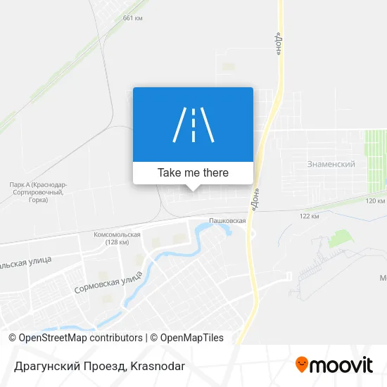 Драгунский Проезд map